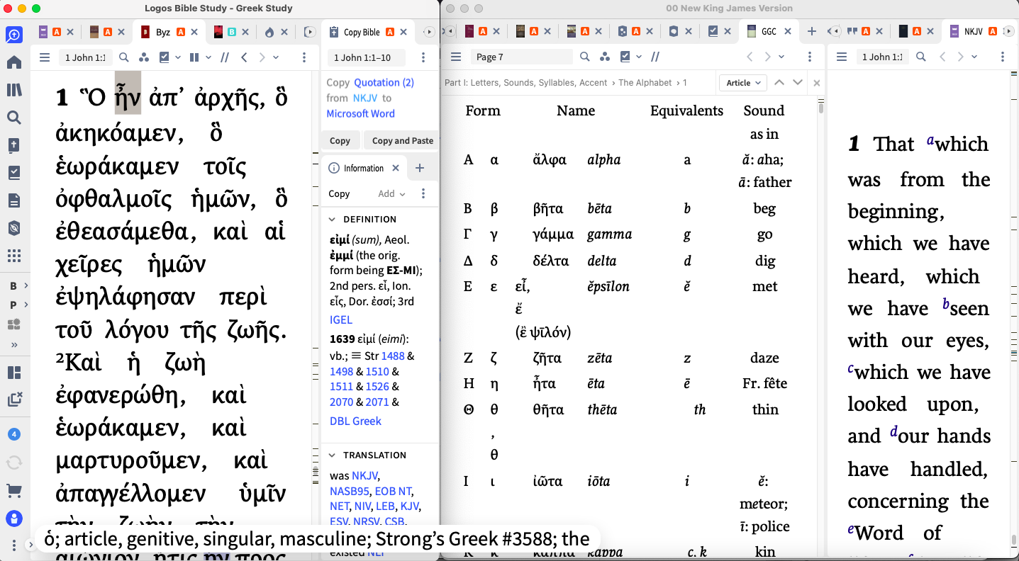 !! Update – Bible Software Reviews – New Purchases !! The Tools, the ...
